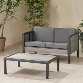 Outdoor Loveseat Set with Coffee Table - NH161113 clothes rack, garment rack