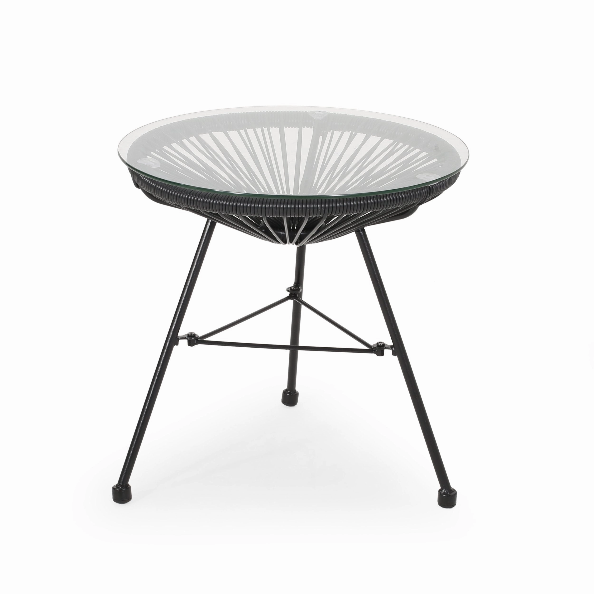Outdoor Modern 2 Seater Faux Rattan Chat Set - NH680113