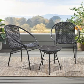 Outdoor Modern 2 Seater Faux Rattan Chat Set - NH680113 clothes rack, garment rack