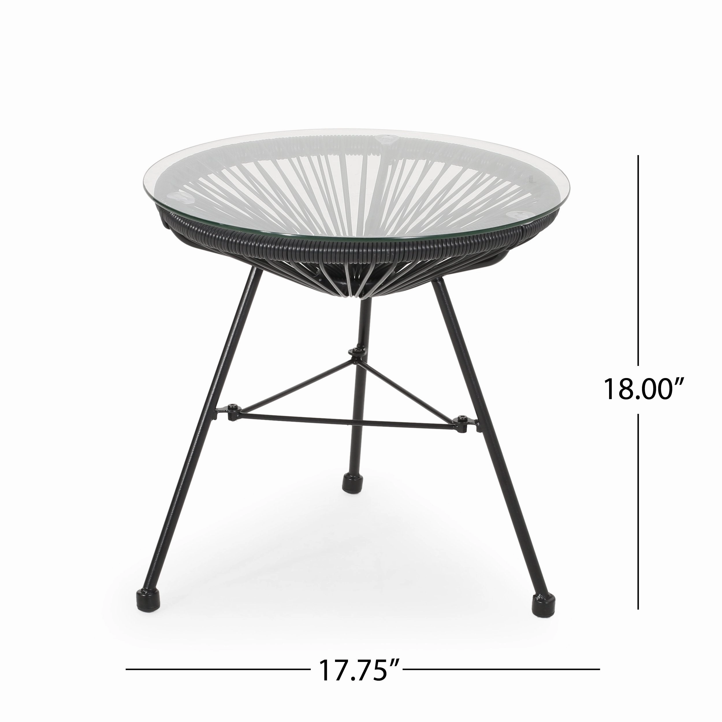 Outdoor Modern 2 Seater Faux Rattan Chat Set - NH680113