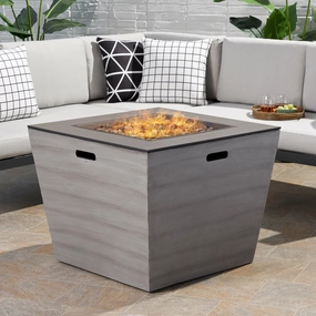 Outdoor Modern 30-Inch Square Fire Pit - NH934113 floor chair, tatami chair