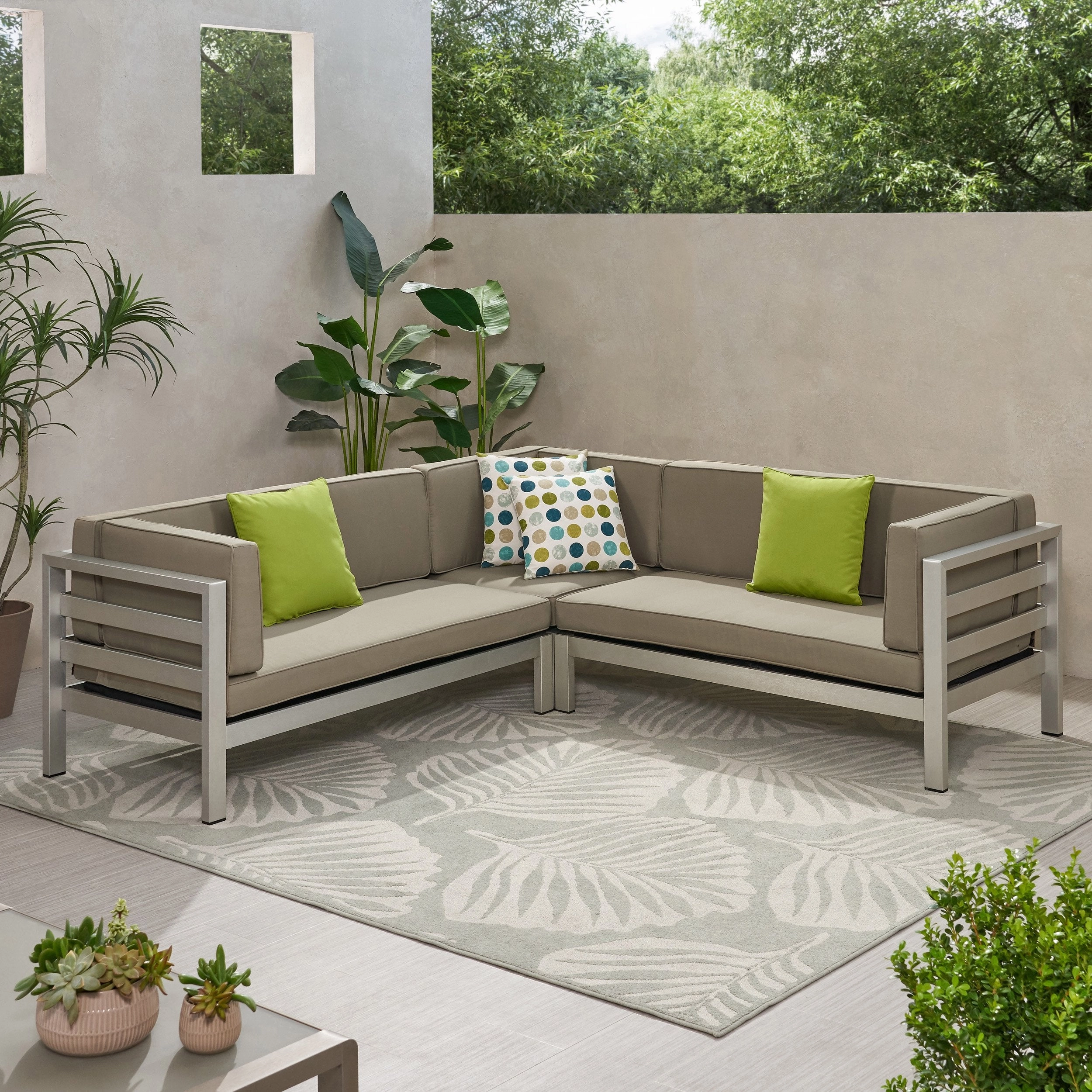 Outdoor Modern 5 Seater Sectional Sofa - NH996113 serving bowl, serving dish