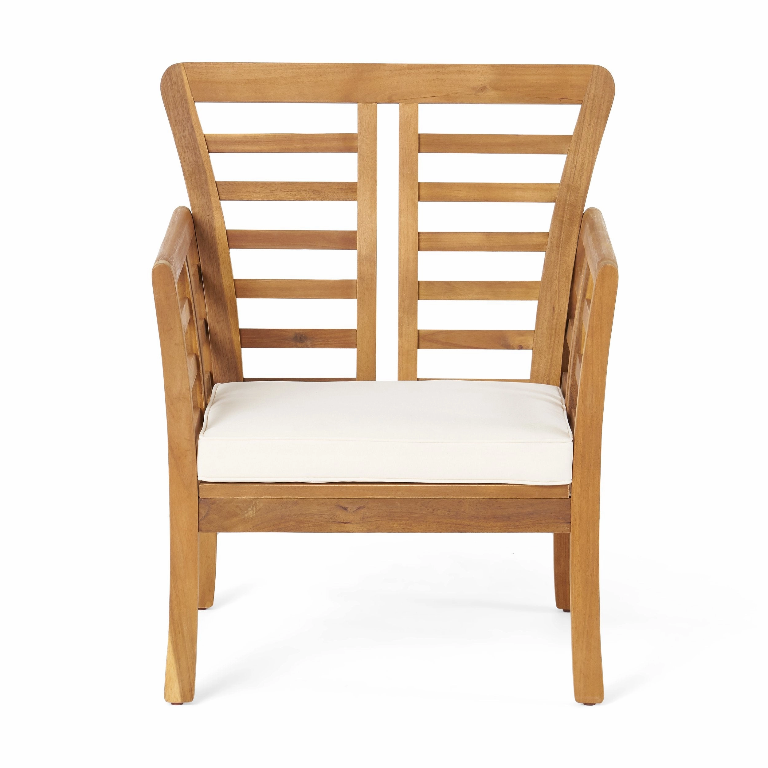 Outdoor Modern Acacia Wood 8 Seater Chat Set with Cushions - NH693113
