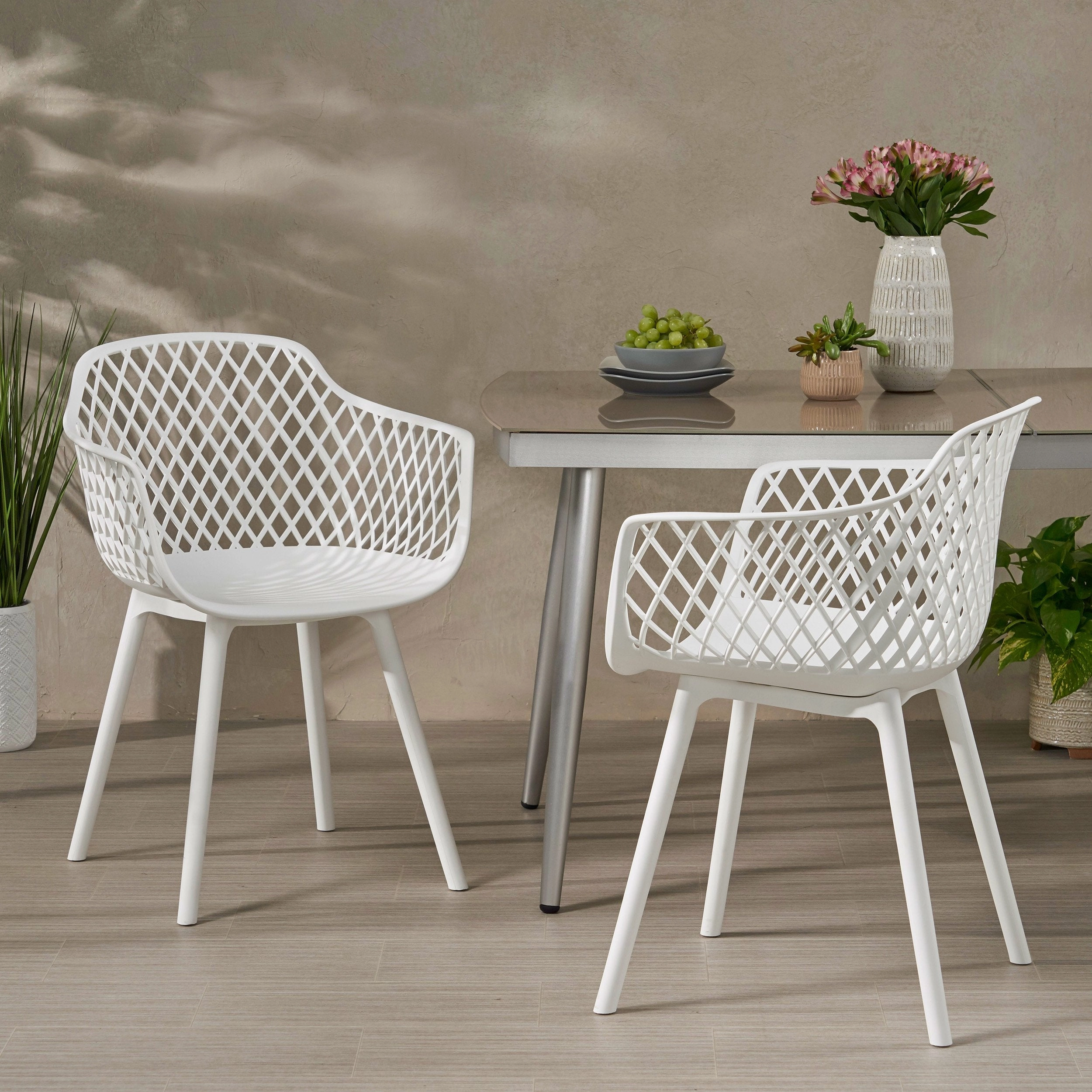 Outdoor Modern Dining Chair (Set of 2) - NH074213