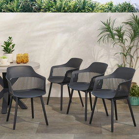 Outdoor Modern Dining Chair (Set of 4) - NH671213 chandelier, pendant light