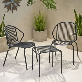 Outdoor Modern Iron 2 Seater Chat Set - NH627013 clothes rack, garment rack