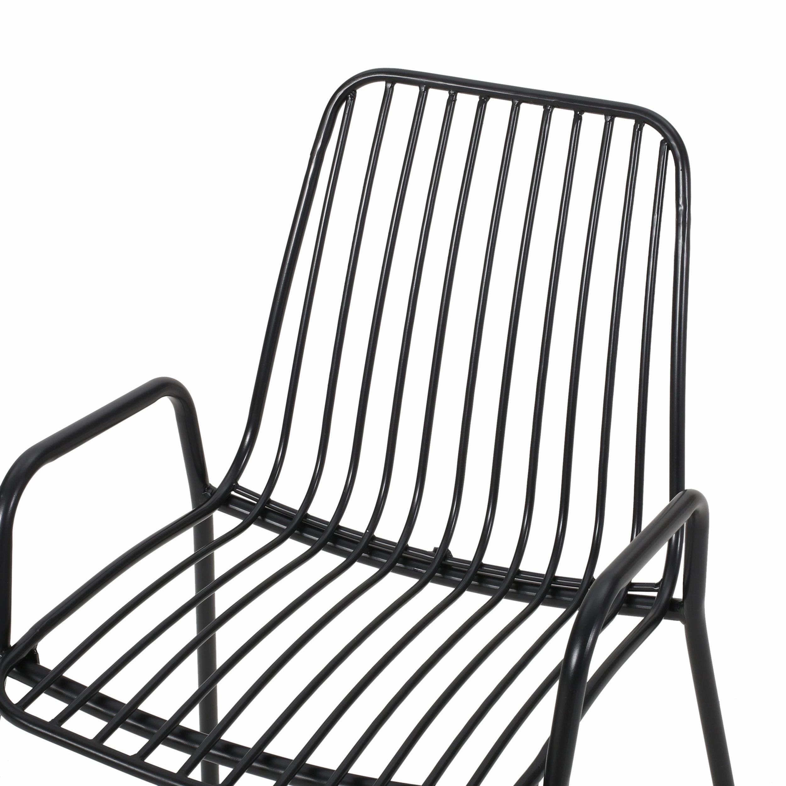 Outdoor Modern Iron 2 Seater Chat Set - NH837013
