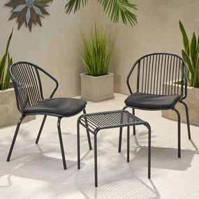 Outdoor Modern Iron 2 Seater Chat Set with Cushions - NH027013 clothes rack, garment rack