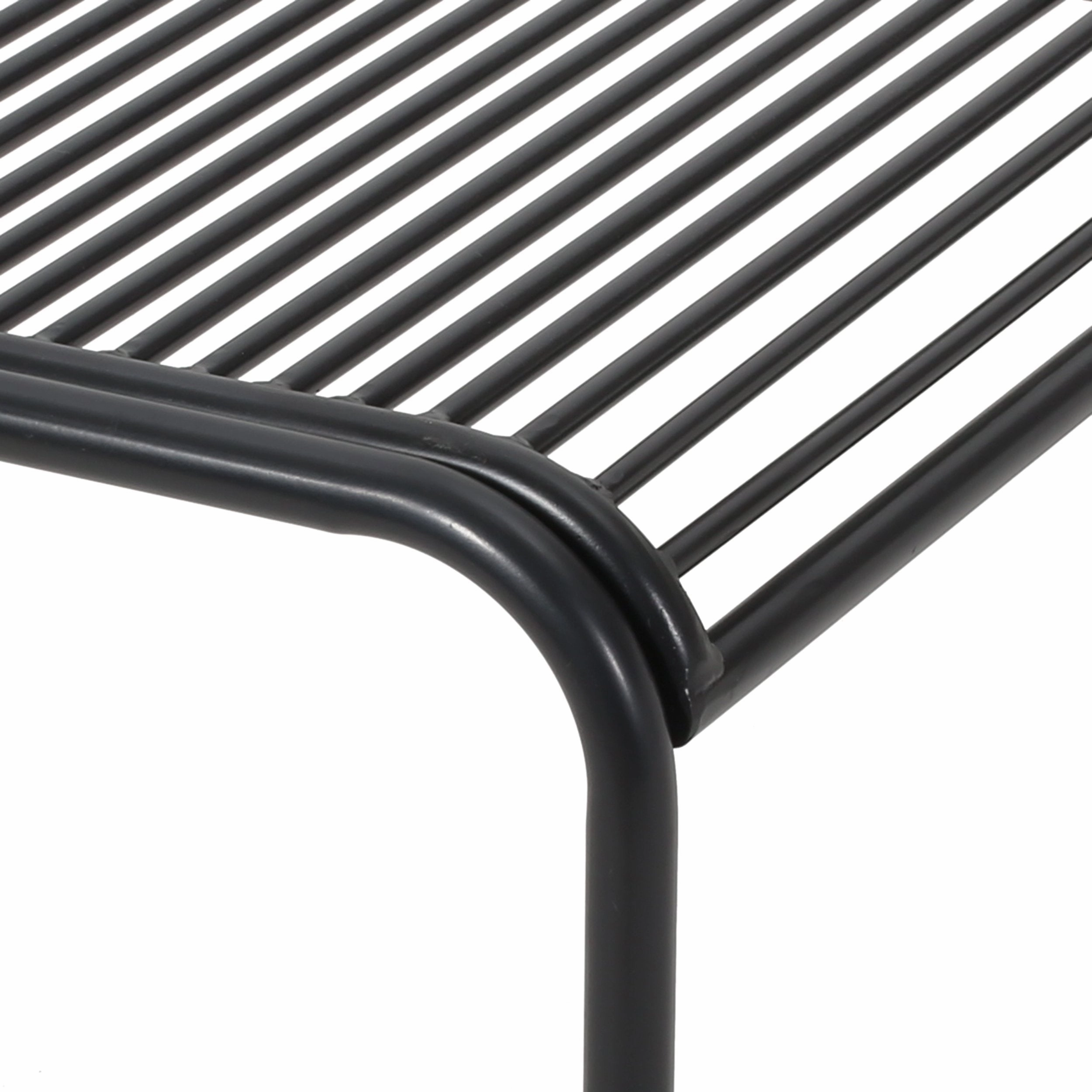 Outdoor Modern Iron 2 Seater Chat Set with Cushions - NH537013