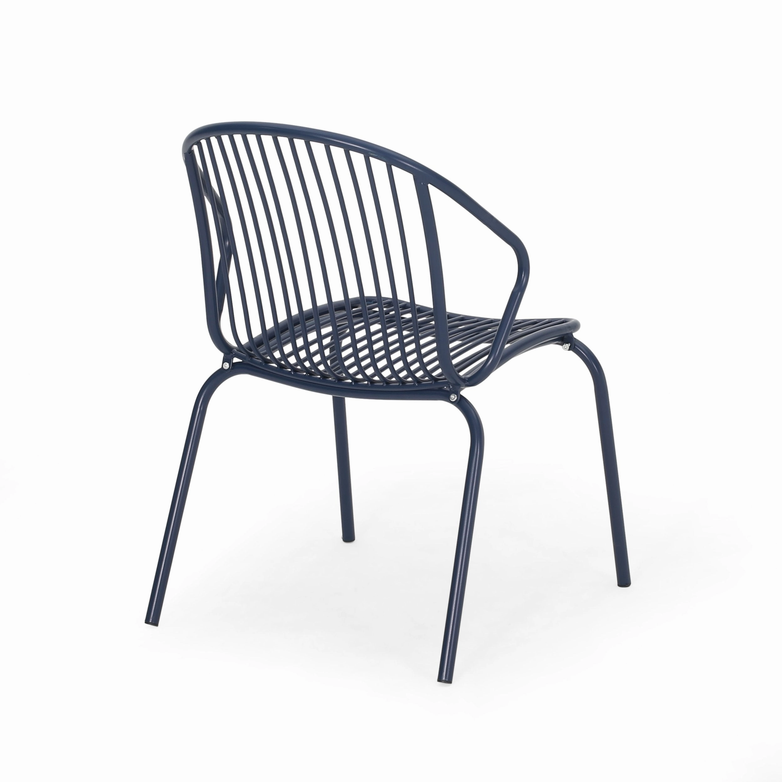 Outdoor Modern Iron Club Chair (Set of 2) - NH417013