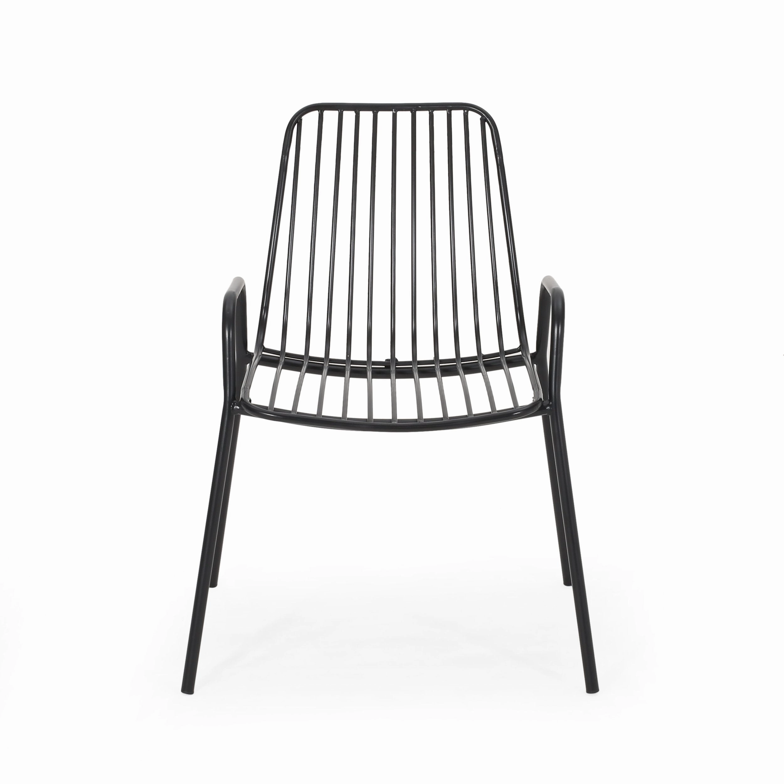 Outdoor Modern Iron Club Chair (Set of 2) - NH927013