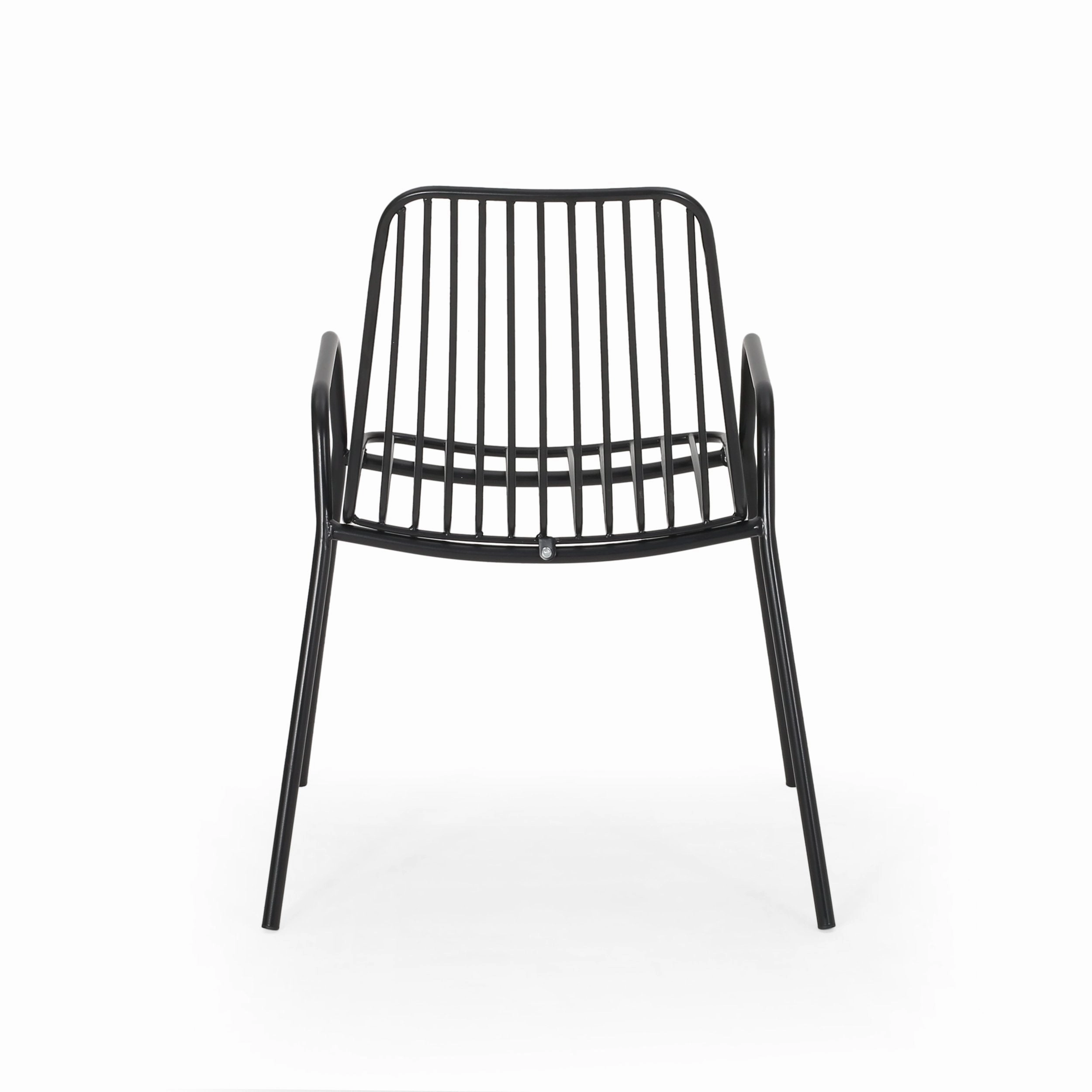 Outdoor Modern Iron Club Chair (Set of 2) - NH927013