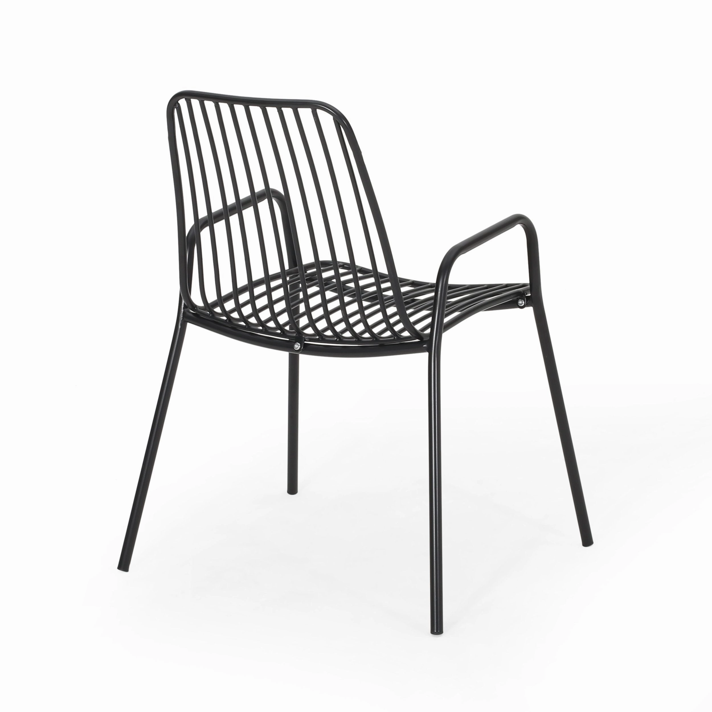 Outdoor Modern Iron Club Chair (Set of 2) - NH927013