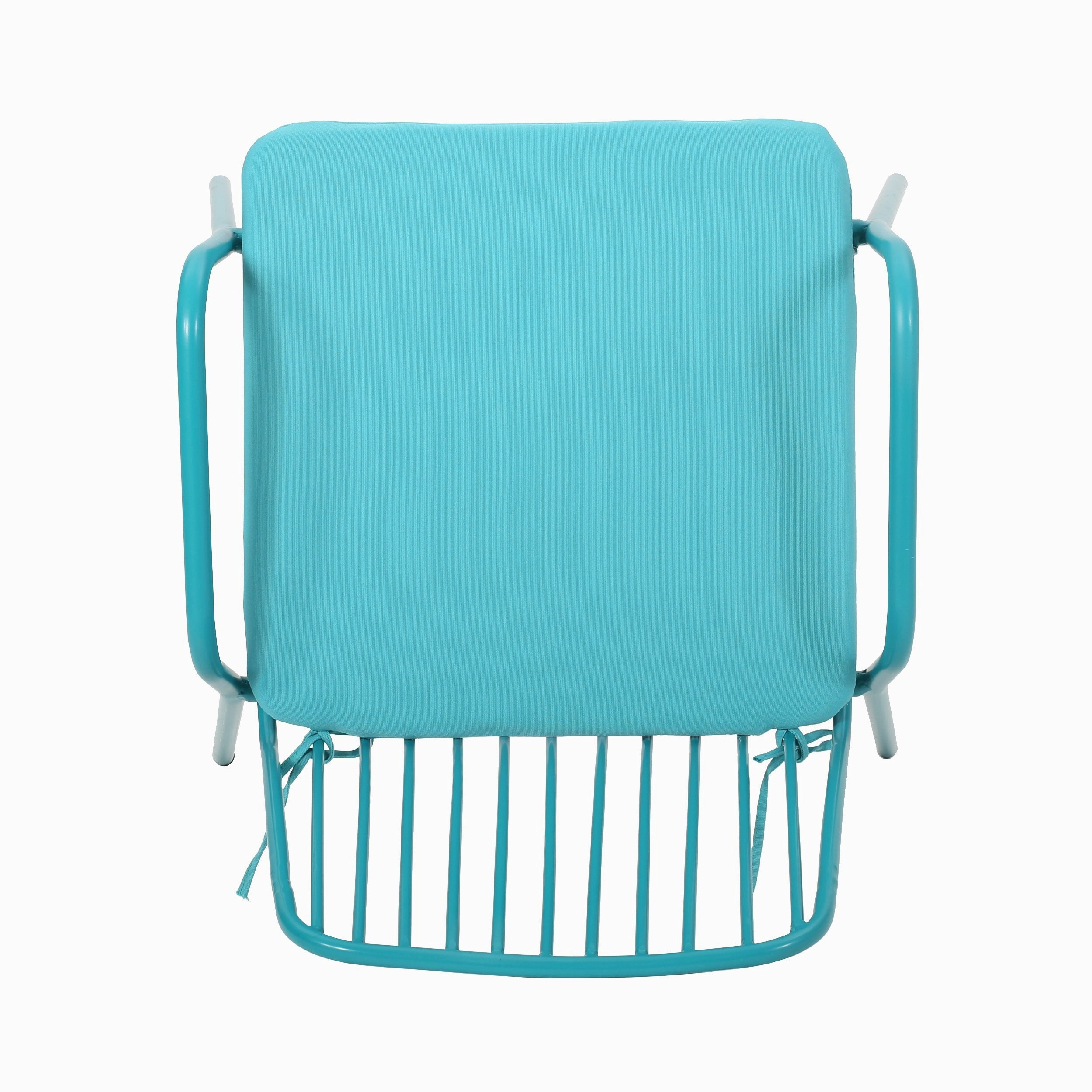 Outdoor Modern Iron Club Chair with Cushion (Set of 2) - NH237013