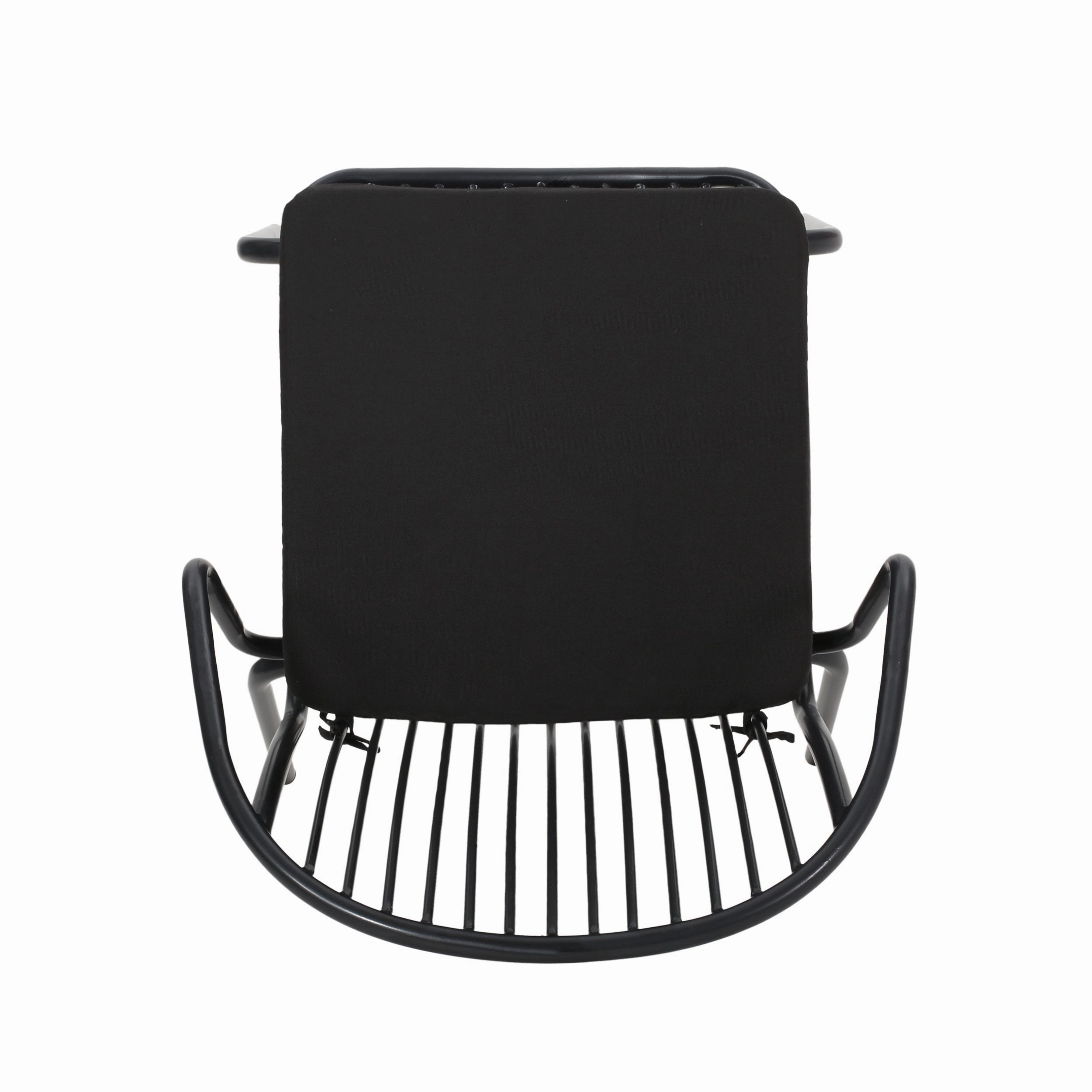 Outdoor Modern Iron Club Chair with Cushion (Set of 2) - NH717013