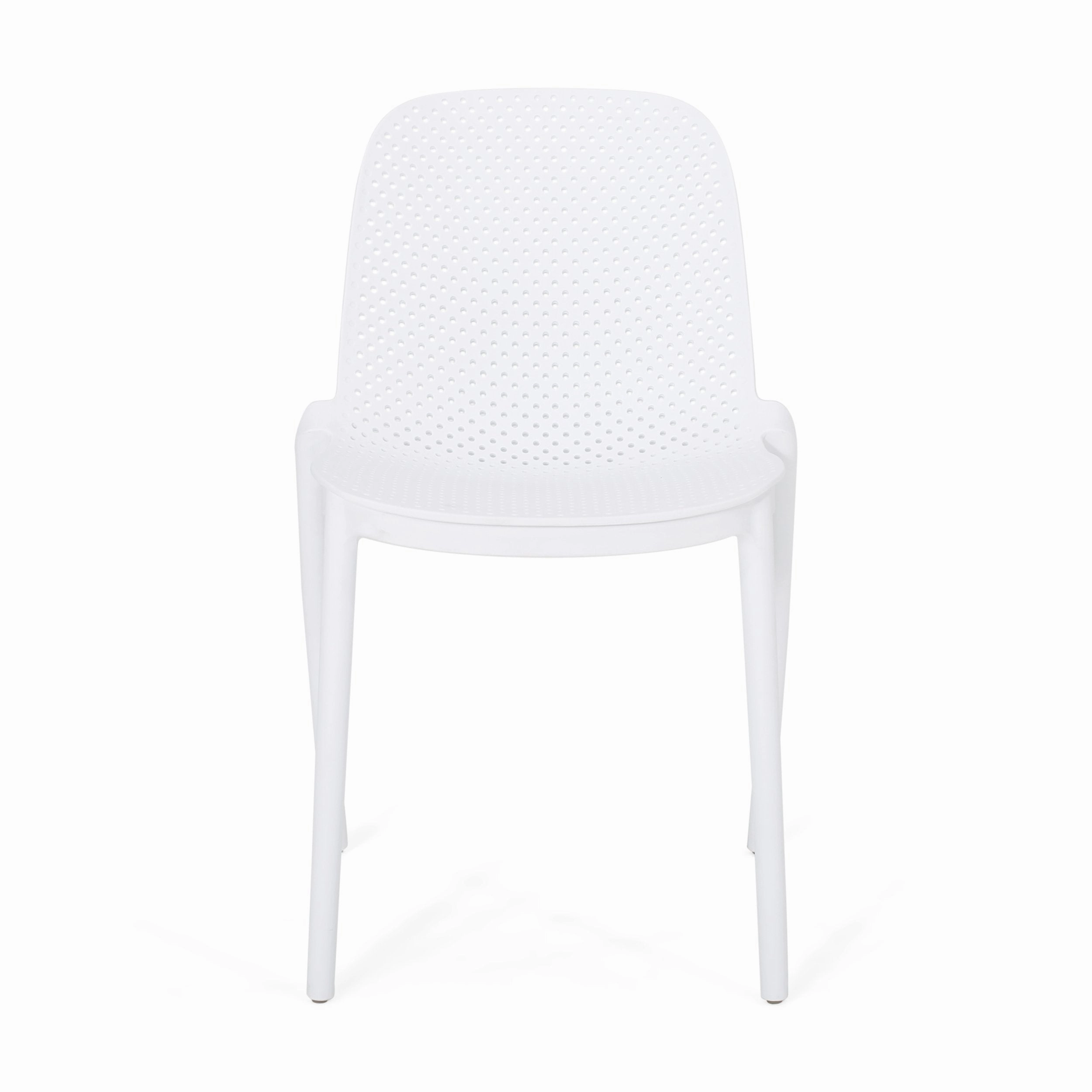 Outdoor Modern Stacking Dining Chair (Set of 2) - NH342213