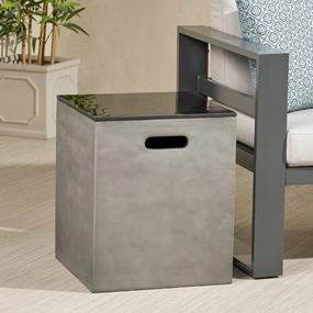 Outdoor Modern Tank Holder Side Table - NH144113 floor chair, tatami chair