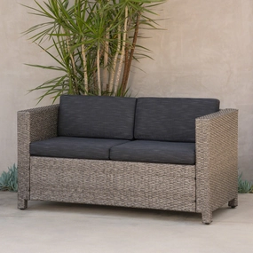 Outdoor PE Wicker Love Seat - NH433403 stair tread rug, stair mat