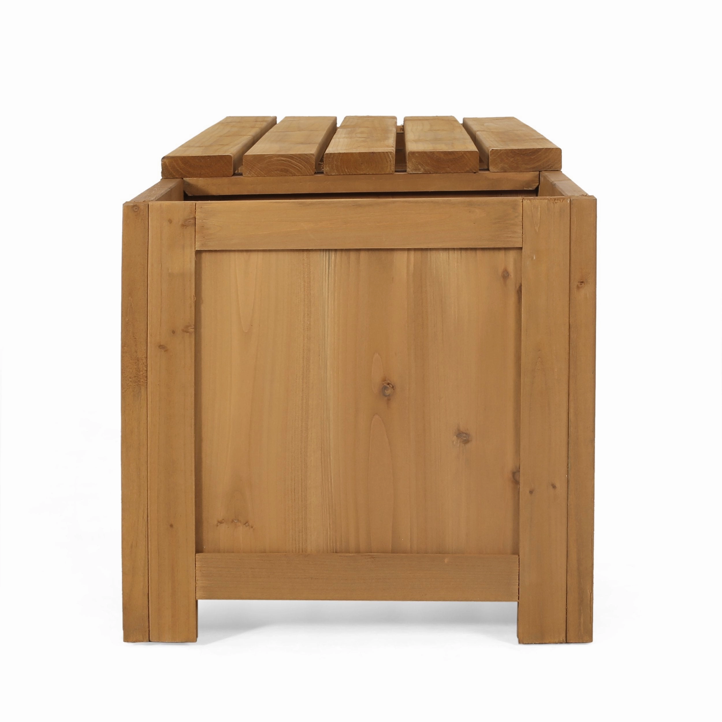 Outdoor Pine Wood Planter Bench - NH745513