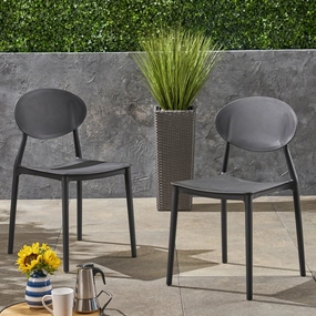 Outdoor Plastic Chairs (Set of 2) - NH315603 chandelier, pendant light