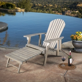 Outdoor Reclining Wood Adirondack Chair with Footrestst - NH256692 chandelier, pendant light