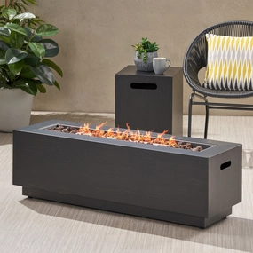 Outdoor Rectangular Fire Pit with Tank Holder - NH071113 floor chair, tatami chair
