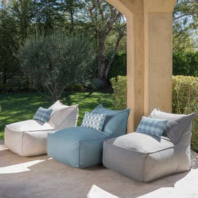 Outdoor Water Resistant Fabric Bean Bag Lounger - NH222403 chandelier, pendant light