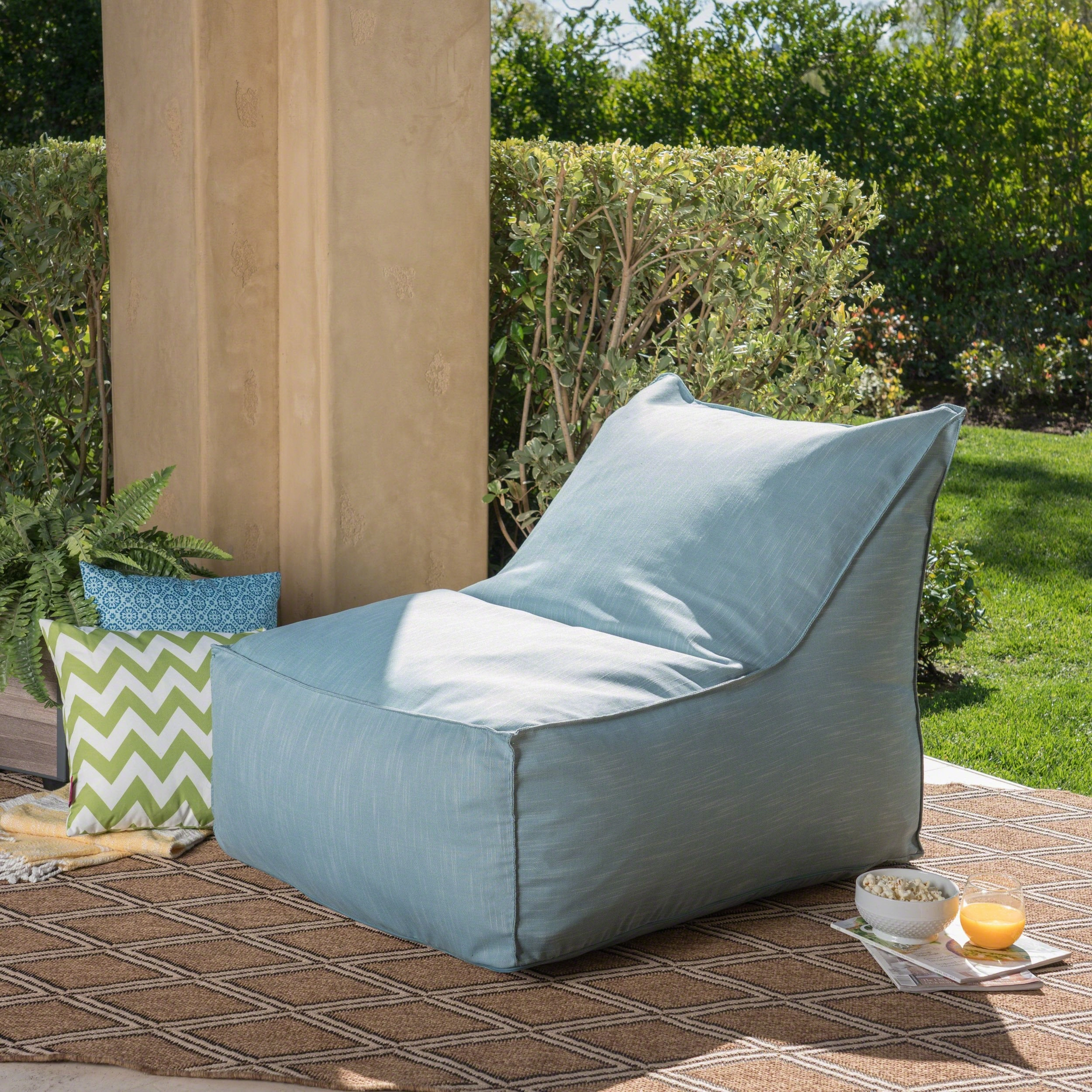 Outdoor Water Resistant Fabric Bean Bag Lounger - NH222403