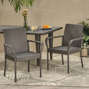 Outdoor Wicker Dining Chair (Set of 2) - NH070113 chandelier, pendant light