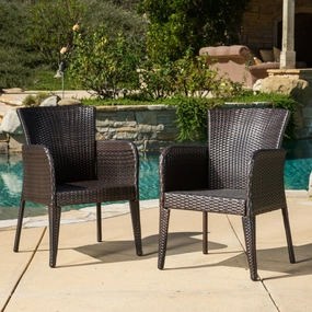 Outdoor Wicker Dining Chair (Set of 2) - NH849592 chandelier, pendant light