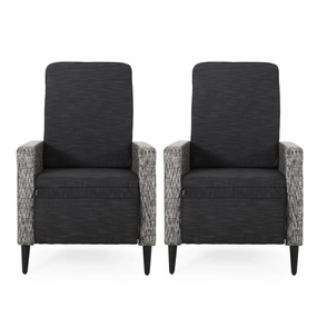 Outdoor Wicker Recliners, Set of 2 - NH509313 chandelier, pendant light