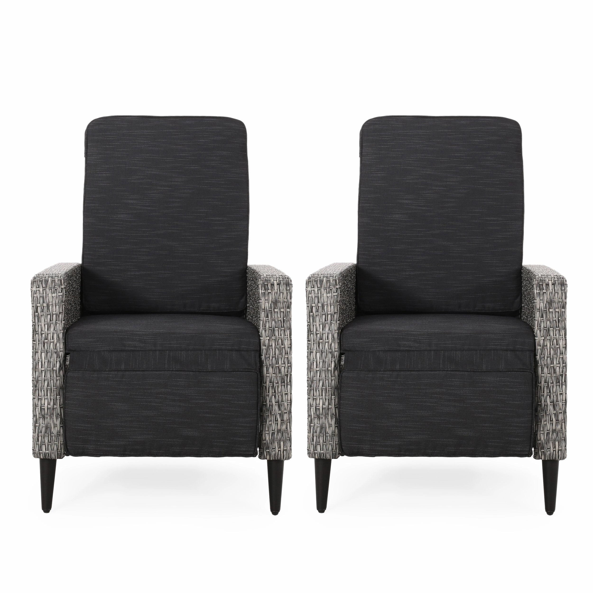 Outdoor Wicker Recliners, Set of 2 - NH509313 chandelier, pendant light