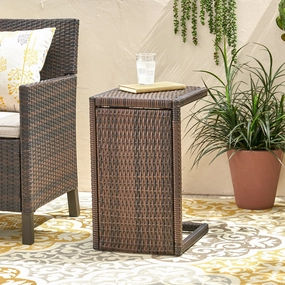 Outdoor Wicker Side Table - NH300792 coffee table, accent table