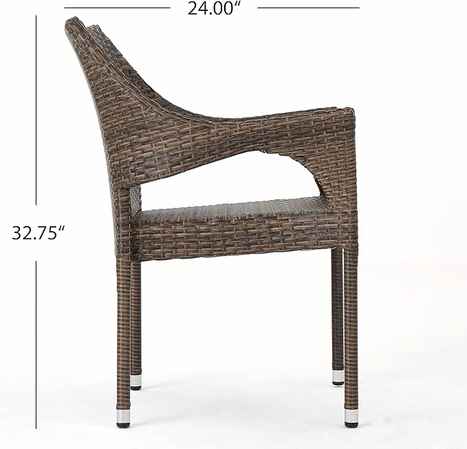 Outdoor Wicker Stacking Chairs (Set of 4) - NH182103