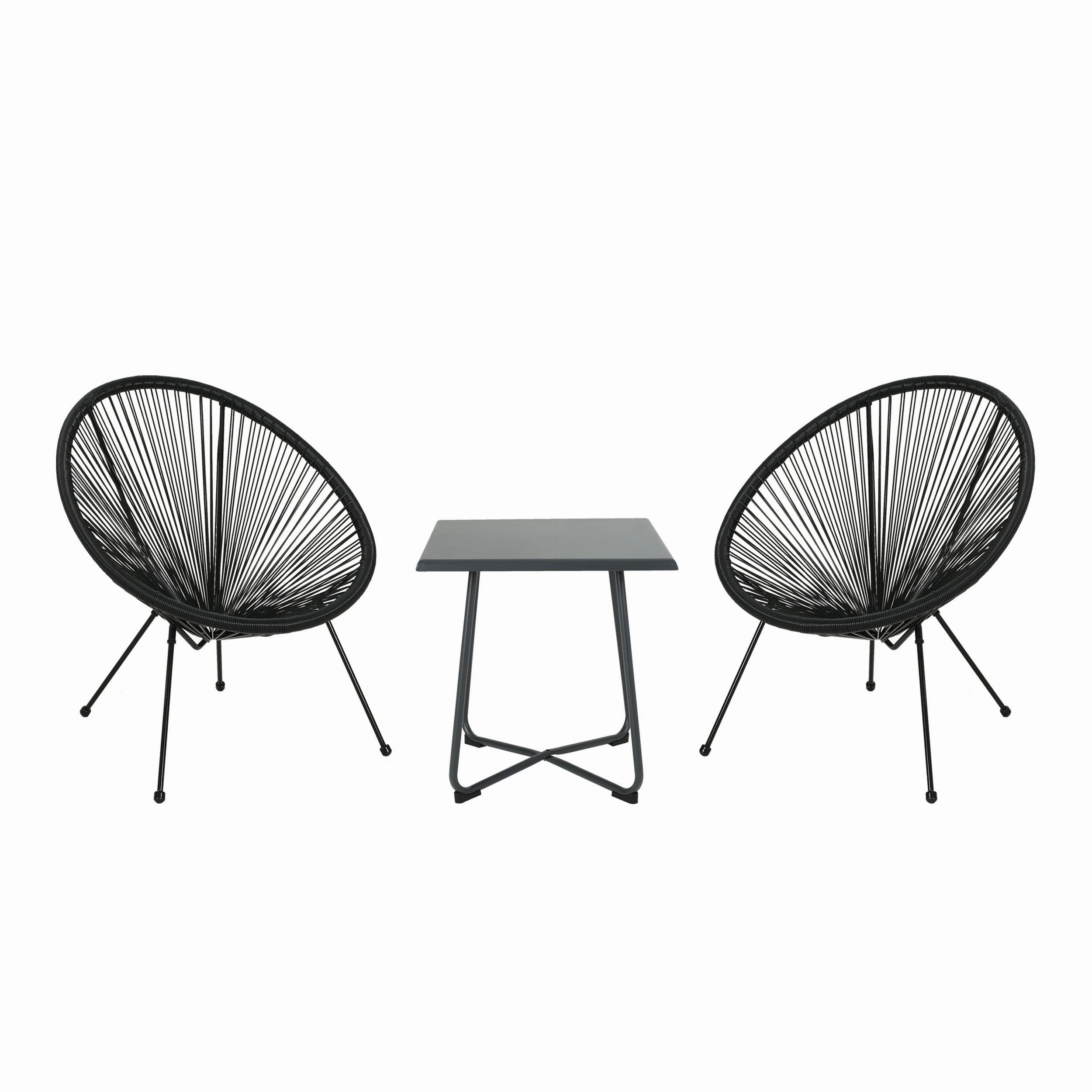 Outdoor Woven 3 Piece Chat Set - NH094903