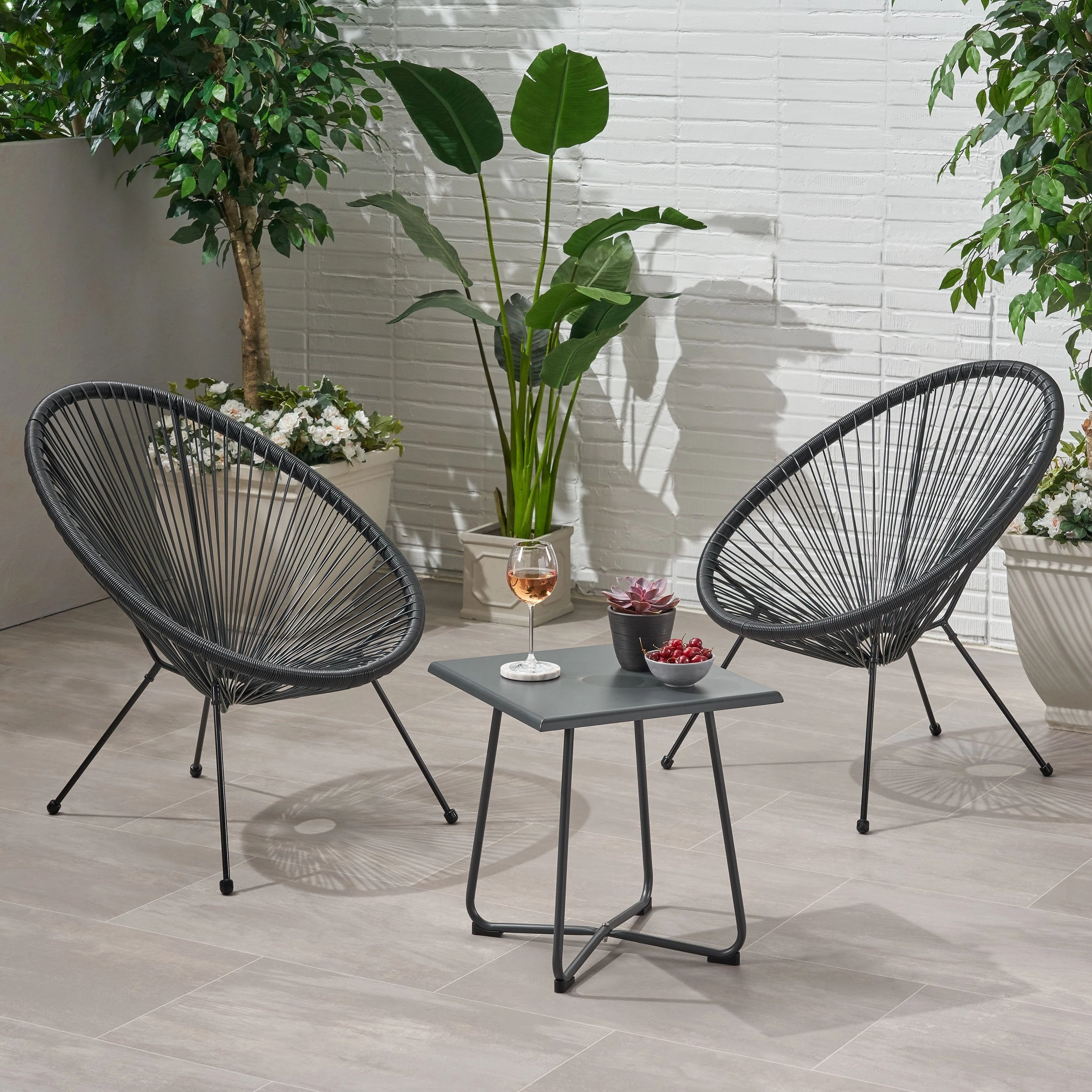Outdoor Woven 3 Piece Chat Set - NH094903 clothes rack, garment rack