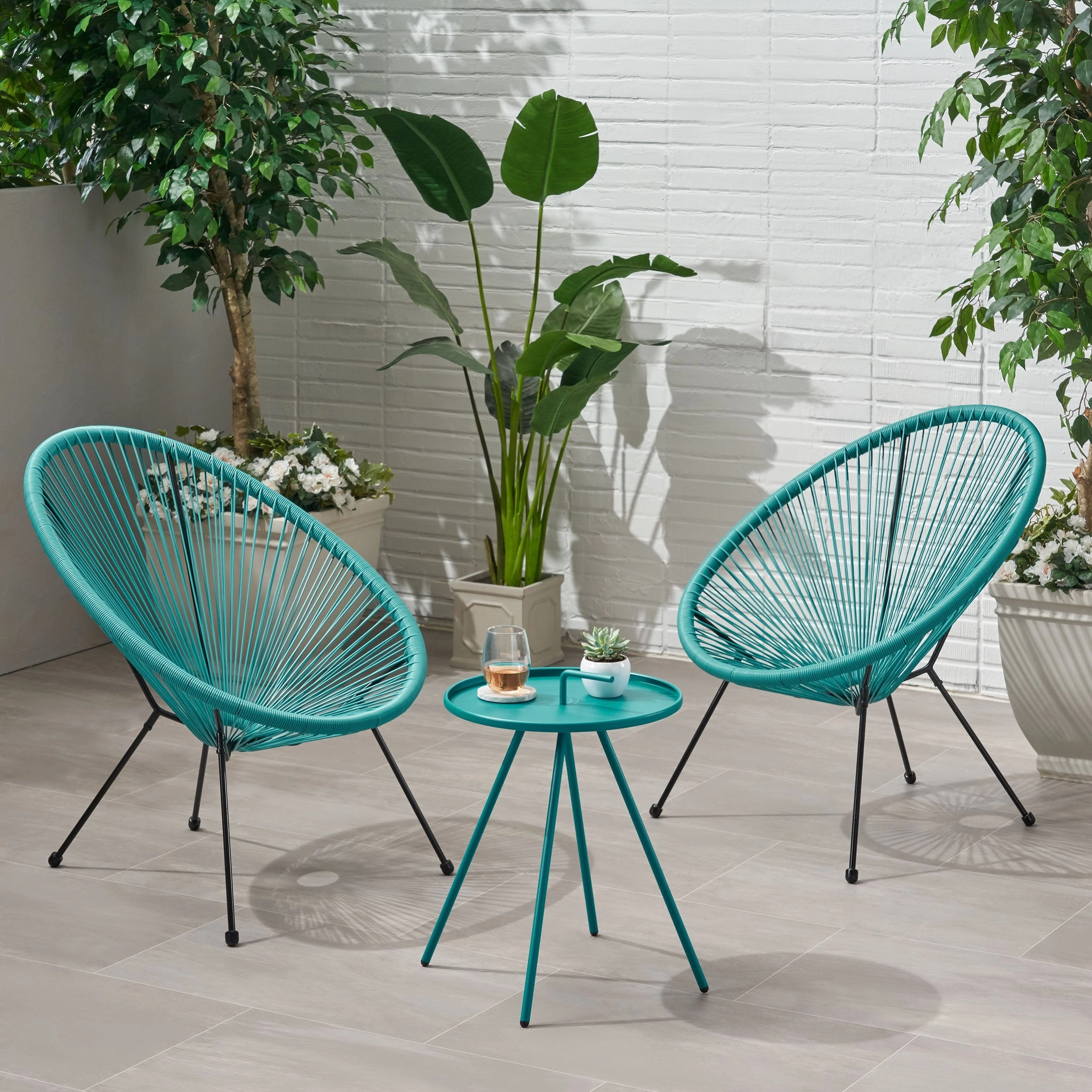 Outdoor Woven 3 Piece Chat Set - NH884903