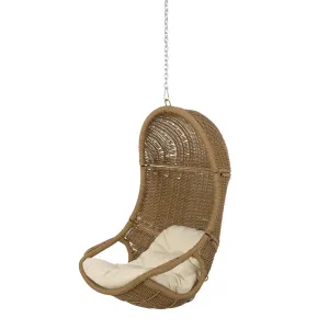 Outdoor/Indoor Wicker Hanging Chair with 8 Foot Chain (NO STAND) - NH700413 patio chairs, outdoor seating