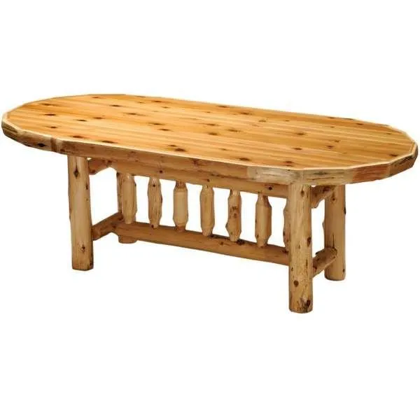 Oval Cedar Log Dining Table gaming chair, computer chair