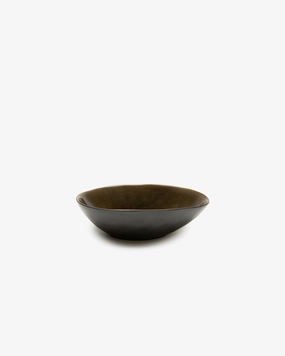 Oval bowl L gray Pure