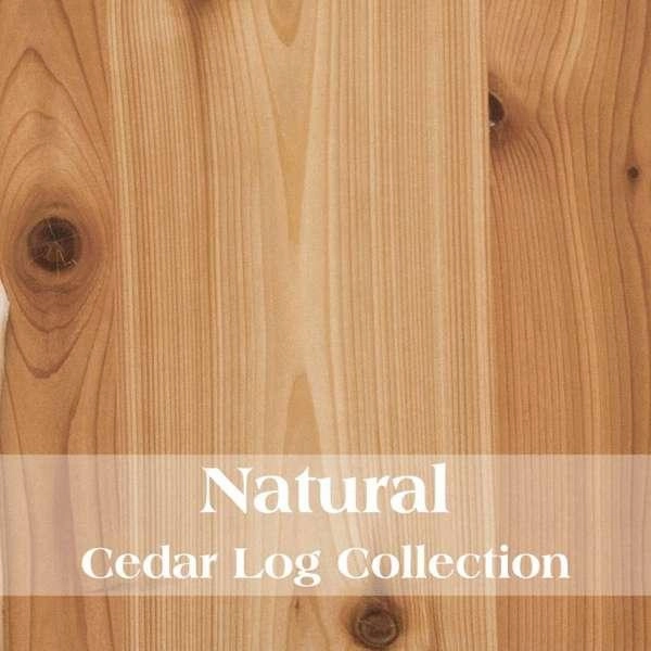 Oval Cedar Log Dining Table