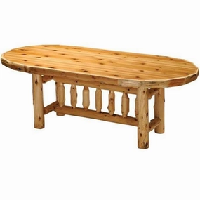 Oval Cedar Log Dining Table glassware set, wine glass