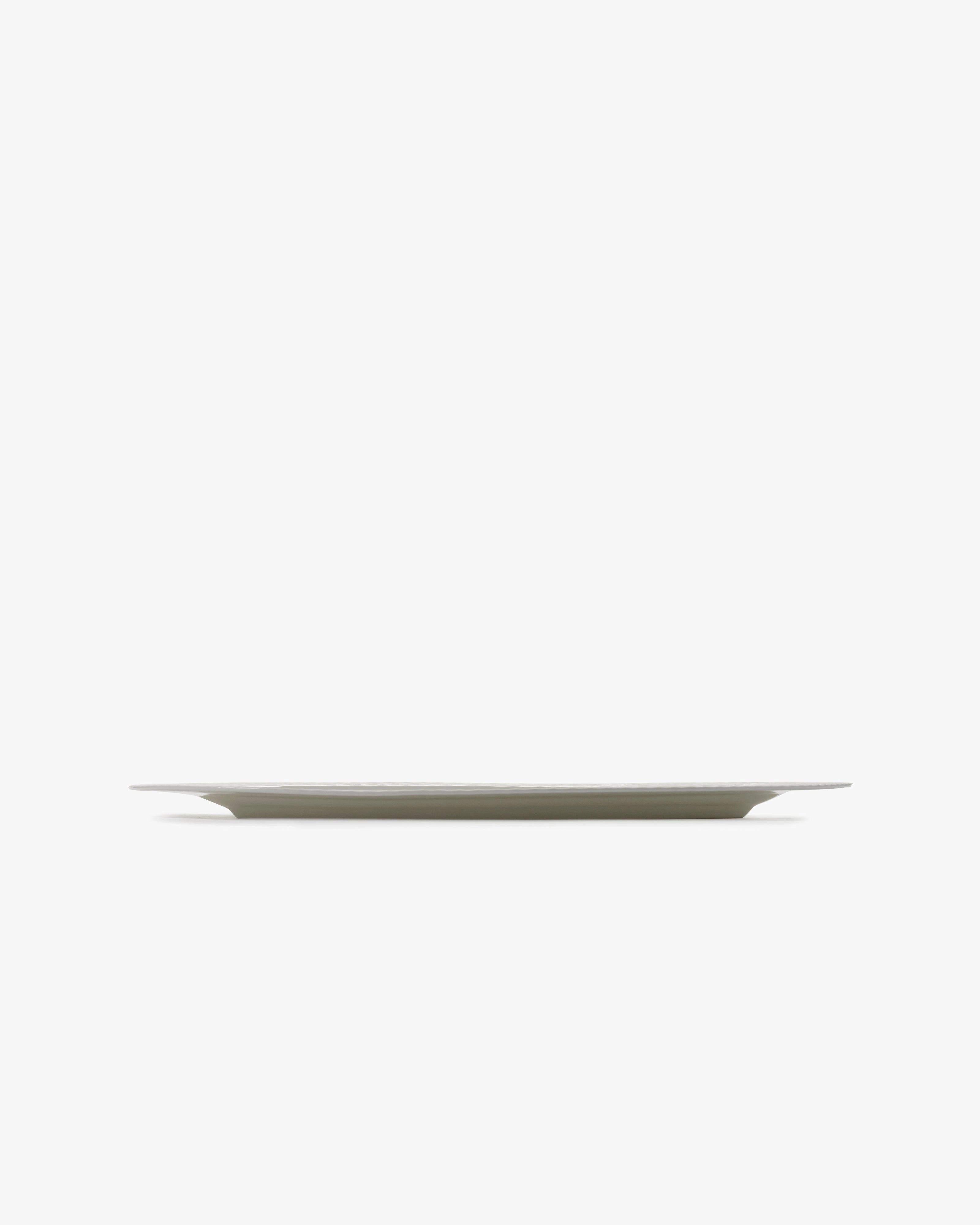 Oval plate white Nido