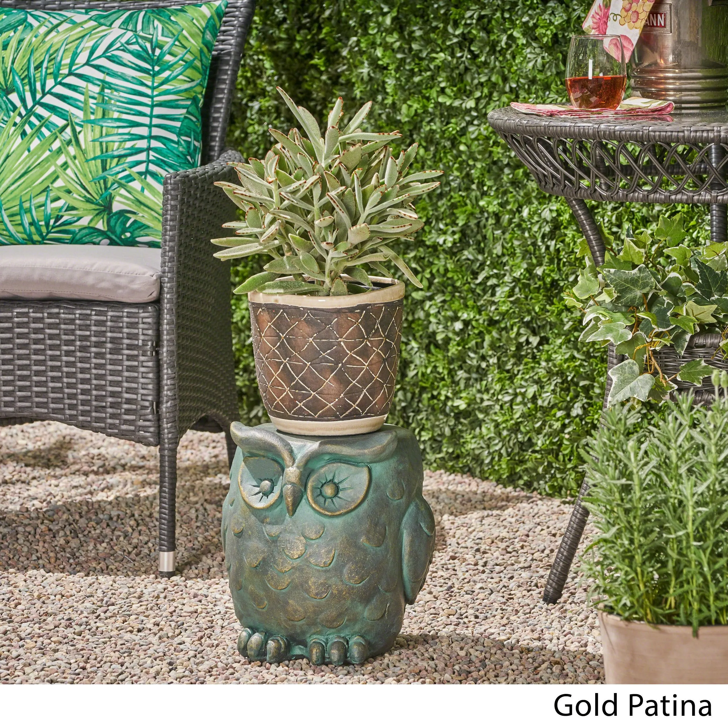 Owl Garden Stool - NH604703