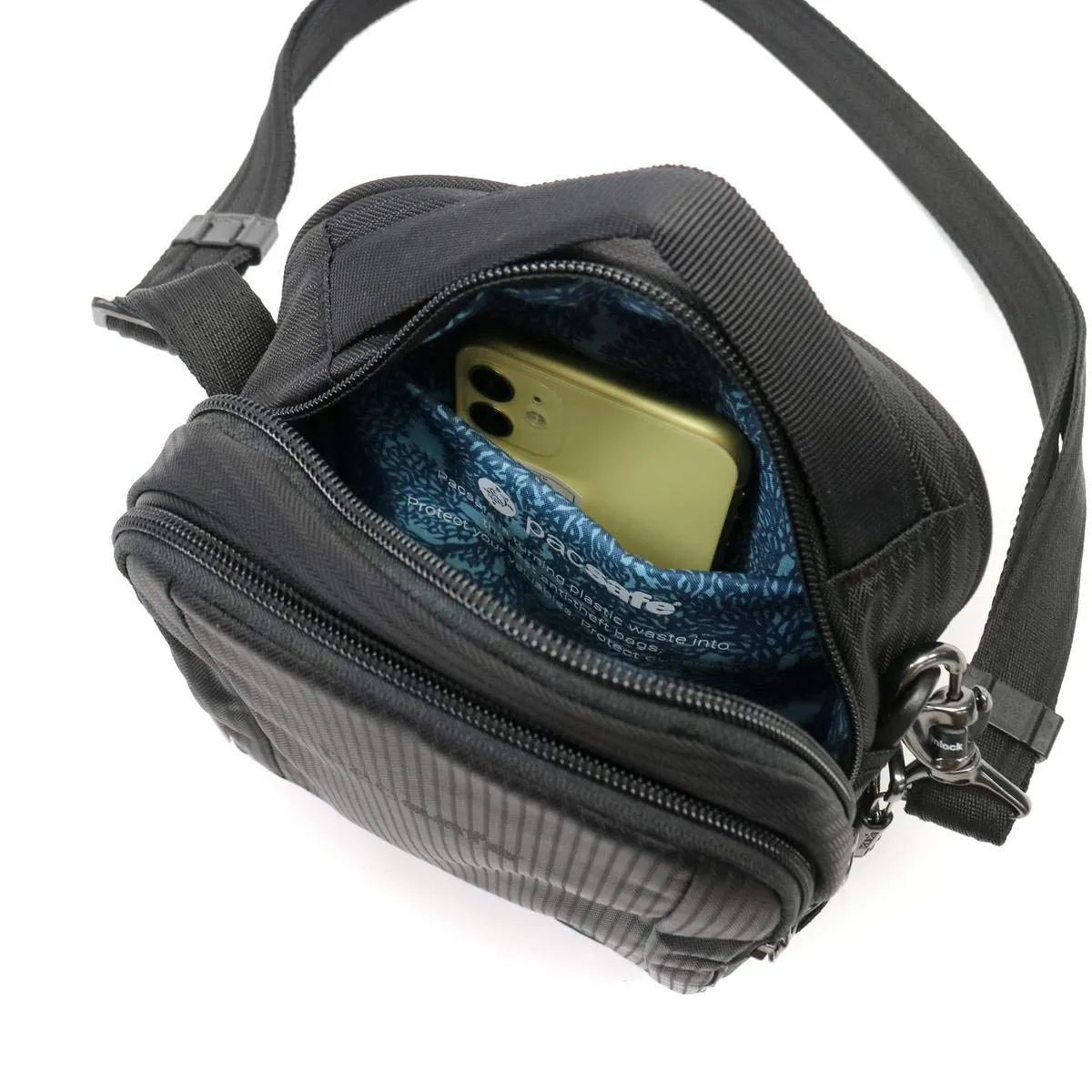PacSafe Metrosafe LS100 3 Liter Anti Theft Crossbody/Shoulder Bag-Fits 7 inch Tablet Bags Pacsafe