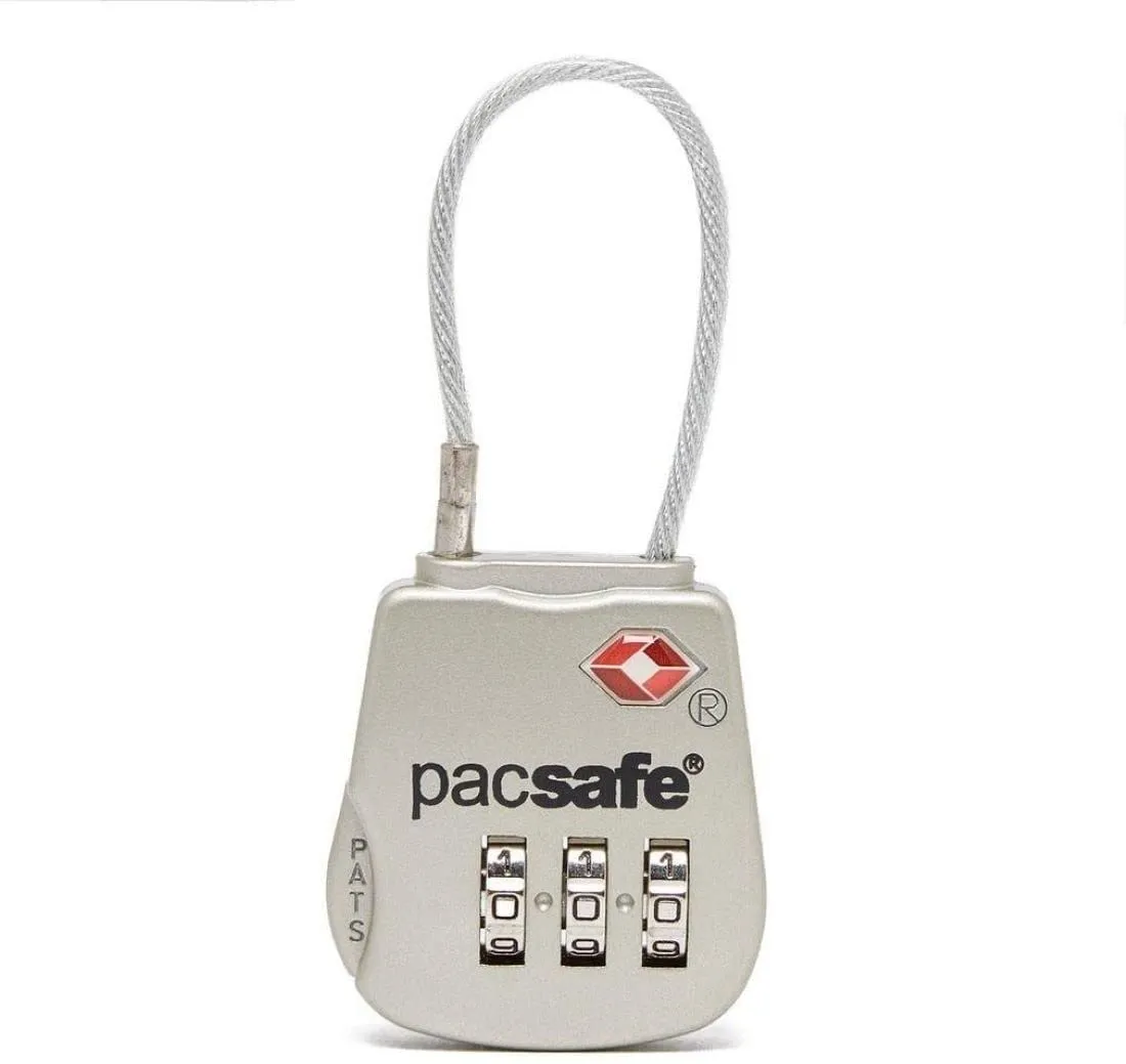 Pacsafe Prosafe 800 Combination Cable Padlock Bags Pacsafe