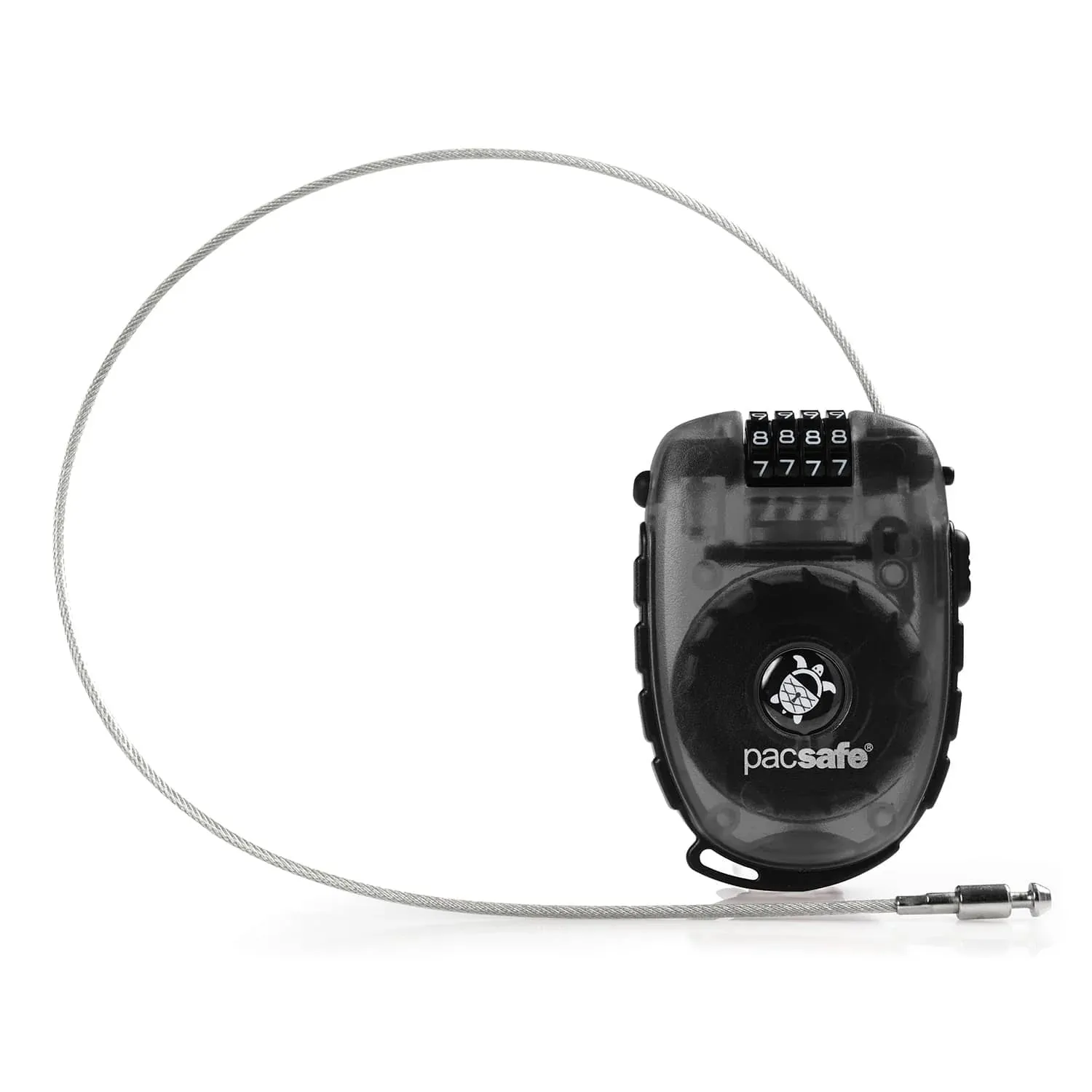 Pacsafe Retractasafe 250 Retractable Cable Lock - 4 Dial Bags Pacsafe