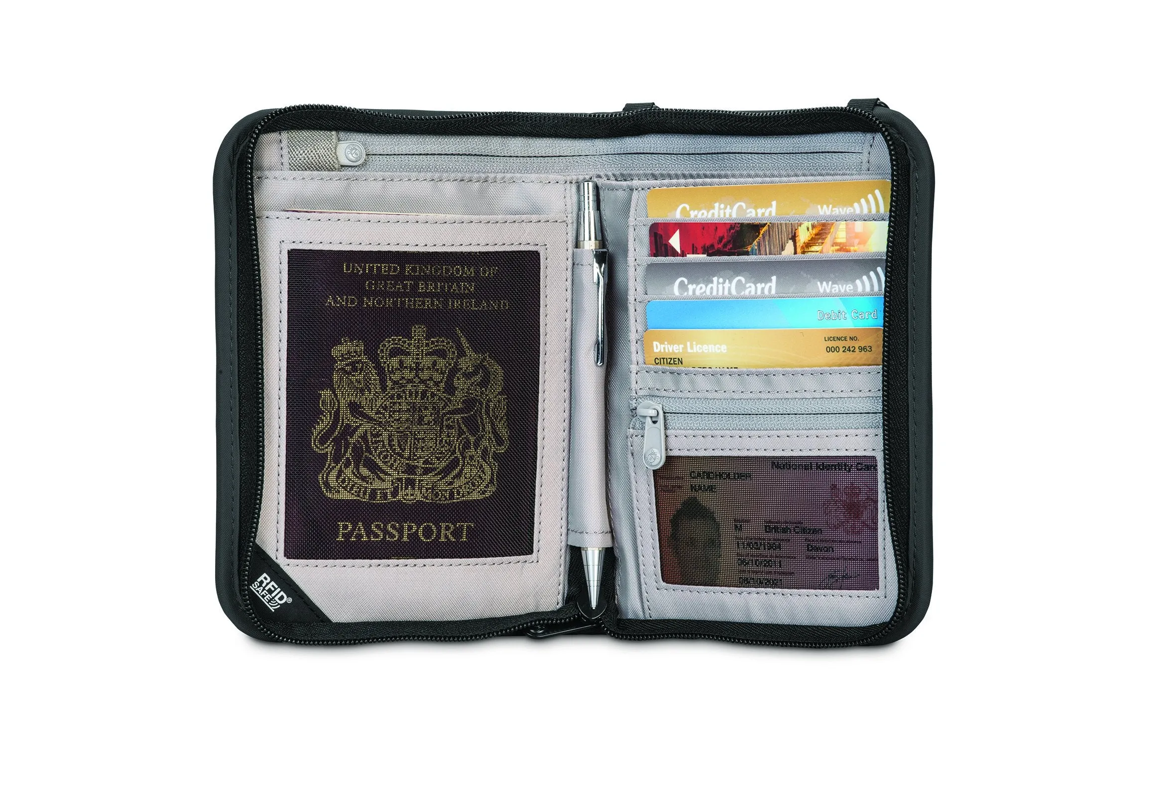 Pacsafe RFIDsafe V150 Anti theft RFID blocking compact organiser Bags Pacsafe