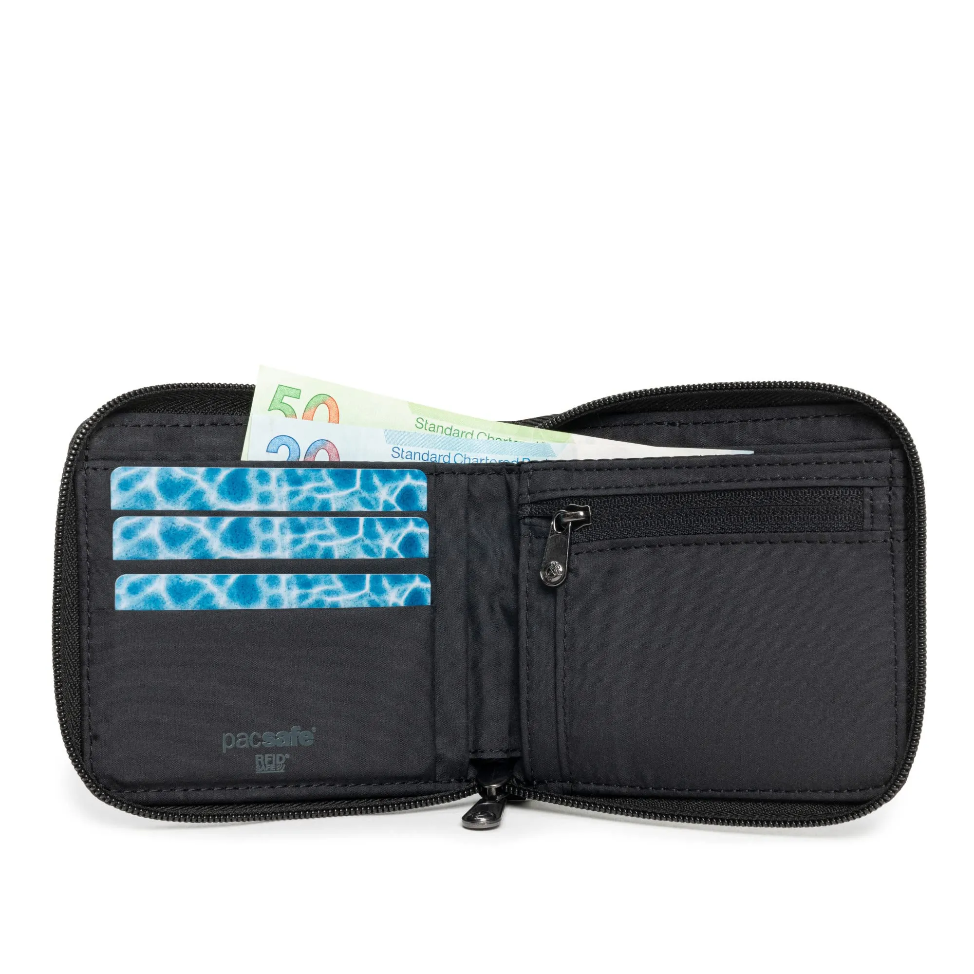 Pacsafe Rfidsafe Zip Around Wallet Bags Pacsafe