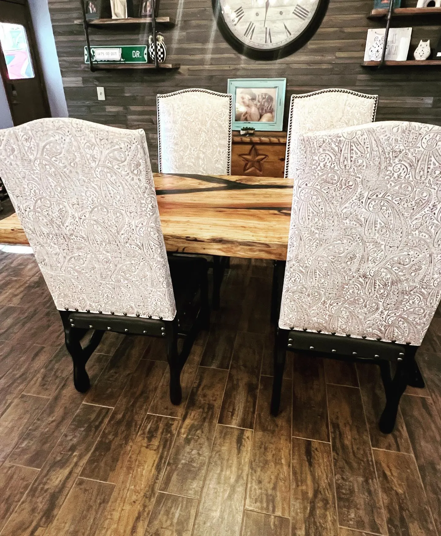 Paisley Golden Dove Dining Chair
